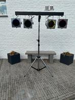 Complete lichtinstallatie - Showtec slidebar 4 , Par 56 lang, Ophalen, Zo goed als nieuw, Licht