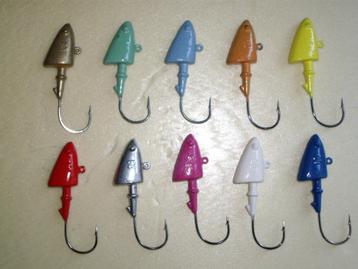 80 - 110 - 140 - 160 gram viskop-loodkoppen 7/0, 8/0, 10/0 beschikbaar voor biedingen