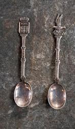 Twee verzilverde Texel souvenir lepels, Antiek en Kunst, Ophalen of Verzenden