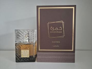 Lattafa Khamrah Qahwa sample/decant beschikbaar voor biedingen