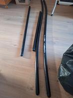 Zwarte Houten Trapleuningen 1m, 1.08, 2.10(2), Doe-het-zelf en Verbouw, Hout en Planken, Ophalen, Gebruikt, 25 tot 50 mm, Balk