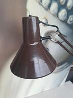 vintage retro bruine tafellamp. bureaulamp., Ophalen of Verzenden, Zo goed als nieuw, Minder dan 50 cm