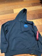 Alpha Industries x NASA Hoody Blauw Maat L, Ophalen of Verzenden, Zo goed als nieuw, Maat 52/54 (L), Blauw