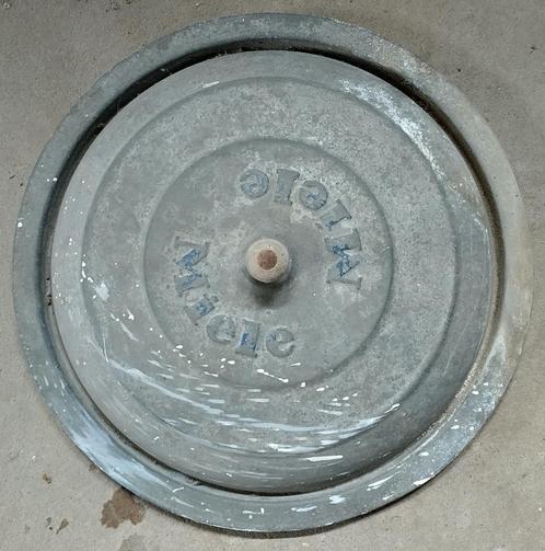 Oude deksel Miele vermoedelijk op ton  wasmachine  kookton, Antiek en Kunst, Curiosa en Brocante, Ophalen of Verzenden