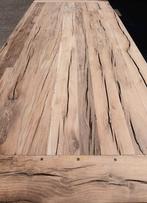 Mooie 240 lange robuuste rustieke eiken tafel, Huis en Inrichting, Tafels | Eettafels, Ophalen, 100 tot 150 cm, 200 cm of meer