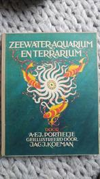 Zeewater aquarium en terrarium. Door a.f.j. Portielje geïllu, Boeken, Natuur, Gelezen, Natuur algemeen, Ophalen of Verzenden