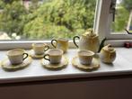 Vintage Italiaans theeservies,handbeschilderd, merk cre art, Antiek en Kunst, Antiek | Servies compleet, Ophalen