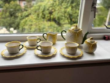 Vintage Italiaans theeservies,handbeschilderd, merk cre art beschikbaar voor biedingen