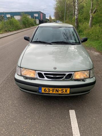 Saab 9-3 2.0 T Coupe 2000 Groen yongtimer