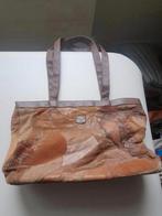 Vintage suède leren tas, Sieraden, Tassen en Uiterlijk, Tassen | Damestassen, Ophalen of Verzenden, Zo goed als nieuw, Bruin, Handtas