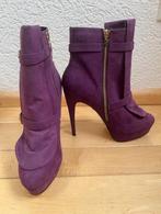 NIEUW NIKKIE laarzen maat 41 paarse kunstsuède stiletto, Overige kleuren, Verzenden, Lage of Enkellaarzen, Nieuw
