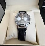 Heren horloge Pilot chronograaf, Overige merken, Leer, Staal, Verzenden