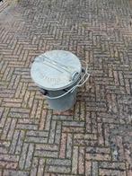 Gegalvaniseerde vuilnisbak Vintage ROTTERDAM, Ophalen, Gebruikt, Rond, Metaal