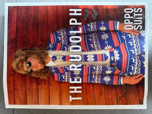 Oppo Suits Kerstpak outfit blauw, Kleding | Heren, Kostuums en Colberts, Zo goed als nieuw, Maat 46 (S) of kleiner, Blauw, Ophalen of Verzenden