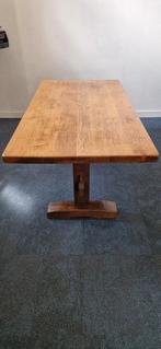 Eikenhouten eetkamertafel, Ophalen, Gebruikt, 50 tot 100 cm, Vijf personen of meer
