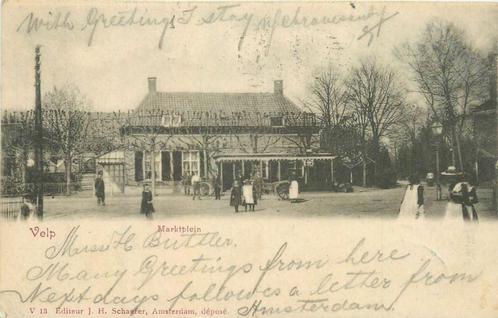 (379-064-033) Velp Marktplein, Verzamelen, Ansichtkaarten | Nederland, Gelderland, Voor 1920, Verzenden