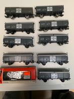 Set van 9 Jouef 622 SNCF tombereau wagons, Hobby en Vrije tijd, Modeltreinen | H0, Gelijkstroom, Jouef, Wagon, Ophalen of Verzenden