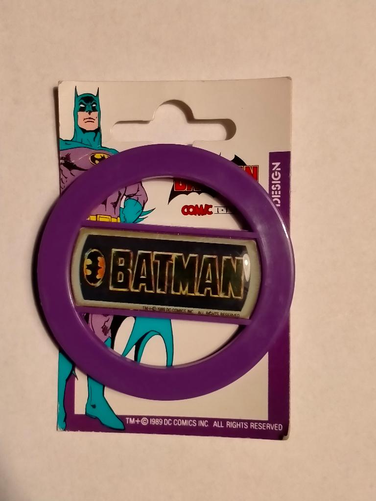 Batman superheld vintage logo DC Comics button RARE 2, Ophalen of Verzenden, Gebruikt