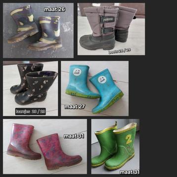 Laarzen regen laarsjes snowboots maat 26 27 28 29 31 beschikbaar voor biedingen