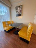 Retro 2x2 zits bankjes met tafel (50’s stijl), Ophalen, 4 tot 6 stoelen, A, 50's