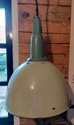 Fabriekslamp/hanglamp, groen, industrieel, Ophalen, Gebruikt, 50 tot 75 cm, Metaal