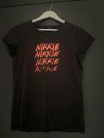 Nikkie T-Shirt, Zwart, Ophalen of Verzenden, Maat 36 (S), Gedragen