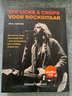 Phil Capone - 100 licks & chops voor rockgitaar, Phil Capone, Ophalen of Verzenden, Zo goed als nieuw