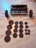 Bank incl gewichten set, Ophalen, Gebruikt, Buik, Krachtstation