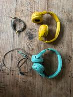 2x Pogs Kinder Koptelefoon - Groen & Geel - Bluetooth, Overige merken, Gebruikt, Bluetooth, Op oor (supra aural)