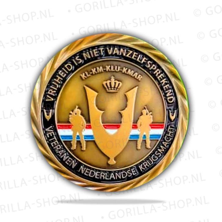 Veteranencoin, Verzamelen, Militaria | Algemeen, Overige soorten, Kunstobject, Nederland, Ophalen of Verzenden