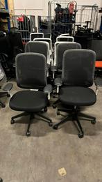 6 stuks Ergonomische professionele bureaustoelen, Zwart, Ophalen of Verzenden, Zo goed als nieuw, Bureaustoel
