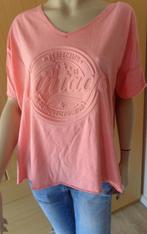 Vintage Shirt perfection koraalkleur maat L, Gedragen, Maat 42/44 (L), Korte mouw, Verzenden