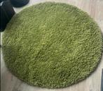 Rond vloerkleed, kleur groen, afmeting 120 doorsnee zgan, Huis en Inrichting, 100 tot 150 cm, Rond, Ophalen of Verzenden, Zo goed als nieuw