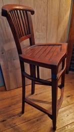 2 Teakhouten Barkrukken, Huis en Inrichting, Stoelen, Ophalen