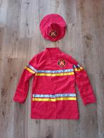 Carnavals Brandweer kostuum met hoed - Maat S, Ophalen, Carnaval, Zo goed als nieuw, Kleding