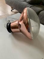 Messing koper glazen design hanglamp tafellamp, Verzenden, Gebruikt, Glas