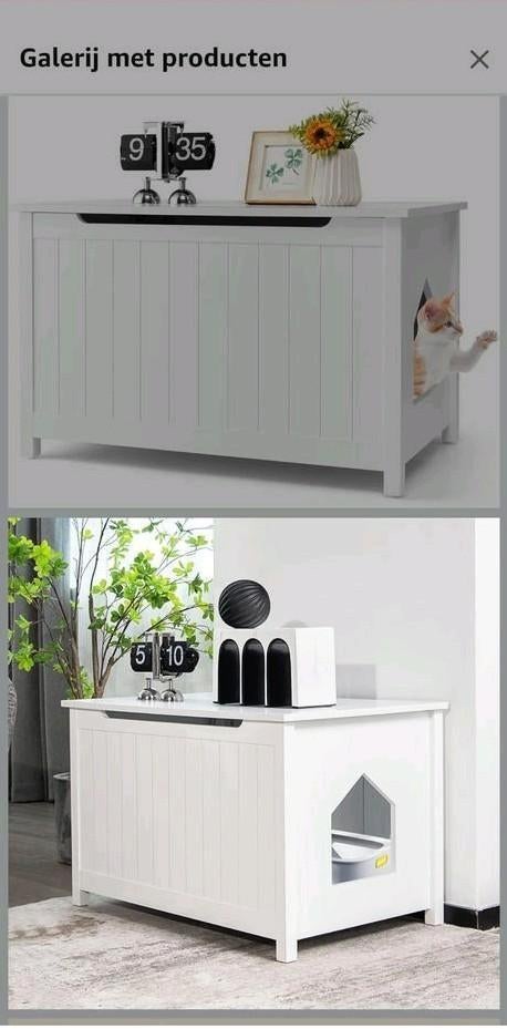 katten kast om een kattenbak in te plaatsen, Dieren en Toebehoren, Ophalen of Verzenden, Nieuw