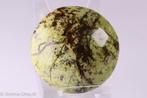 Groene opaal - lens, Verzamelen, Mineralen en Fossielen, Ophalen of Verzenden, Mineraal