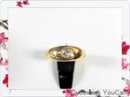 15572-1 18-karaat geelgouden solitaire bolsjewiek ring, Ophalen of Verzenden, Met edelsteen, Dame, Goud