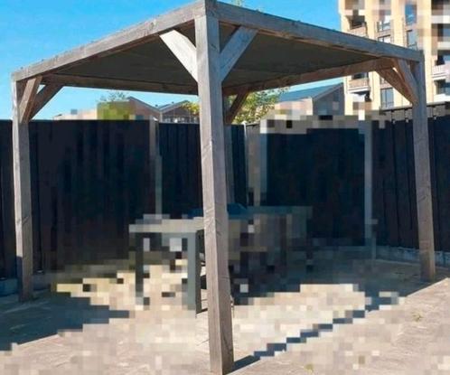 NETTE pergola overkapping STEVIG DOUGLAS + SCHADUWDOEK, Tuin en Terras, Overkappingen, Gebruikt, Overige typen, Ophalen