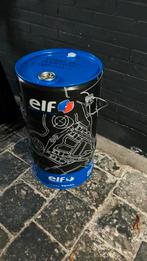 Mooi decoratie olievat Elf 50 liter oliedrum, Ophalen, Zo goed als nieuw