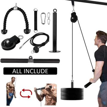 Fitnessmaterialen - Biceps, Triceps, Schouders en Rug beschikbaar voor biedingen