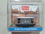 PECO NR-48M remwagon opschrift LMS 1675 grijs in OVP NIEUW, Hobby en Vrije tijd, Modeltreinen | N-Spoor, Overige merken, Gelijkstroom of Wisselstroom