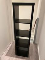 IKEA - Zwarte/Bruine Kalax kast - 8 vakken, Ophalen, Met plank(en), Kunststof, Gebruikt
