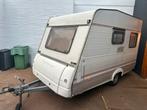 Sterckeman 330 - Opblaasbare Voortent - Vast Bed, Caravans en Kamperen, Vast bed, Sterckeman, 75 kg, Tot en met 2