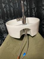 waskom + grohe kraan, Doe-het-zelf en Verbouw, Sanitair, Ophalen, Zo goed als nieuw, Wastafel