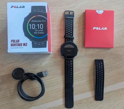 Polar vantage M2, Sieraden, Tassen en Uiterlijk, Sporthorloges, Gebruikt, Android, Zwart, Afstand, Calorieverbanding, Conditie