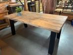 Tafelbladen massief 5cm, geborsteld teak, 180-200-240cm, Huis en Inrichting, Tafels | Eettafels, Ophalen, Teakhout, Nieuw, 50 tot 100 cm
