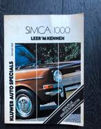 Kluwer Auto Specials Simca 1000, Auto diversen, Ophalen of Verzenden