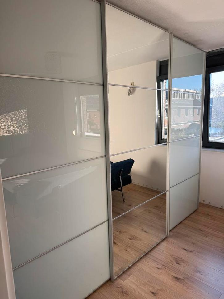 Ikea Schuifdeurkast, Huis en Inrichting, Kasten | Kledingkasten, Gebruikt, 200 cm of meer, 200 cm of meer, 50 tot 75 cm, Met deur(en)